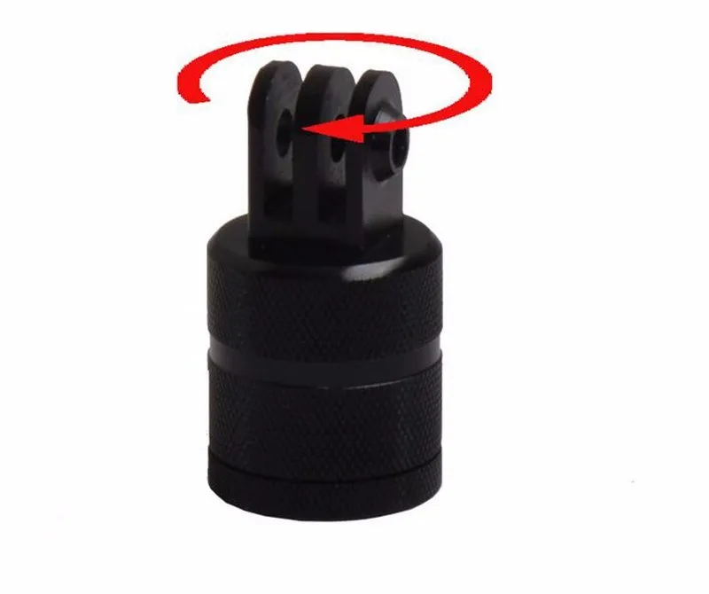 

360 Degree Rotation CNC Connector Aluminium Head Mount Camera Adapter Tripod Mount for GoPro Hero 2 3 3+ 4 5 6 7 SJ4000