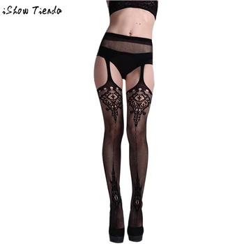 Fashion Sexy Women Hot Sheer Tight Slim Net Lace Stockings Embroidery Transparent 2015 Women Stockings Pantyhose Free Shipping