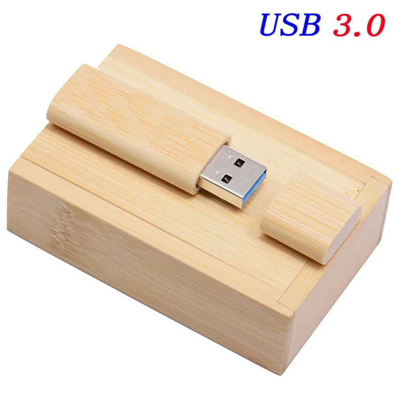 SHANDIAN CustomWooden bamboo USB флеш-накопитель, ручка-накопитель, 4 ГБ, 16 ГБ, 32 ГБ, 64 ГБ, usbкреативный персональный свадебный логотип - Цвет: bamboo with box