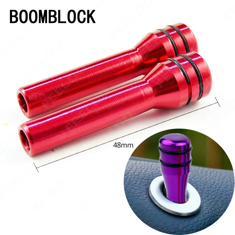 

2PCS Car Door Pin Lock Knob Lift Covers For BMW E46 E60 Ford focus 2 Mazda 3 Volkswagen Polo Golf 4 Skoda octavia Kia rio Abarth