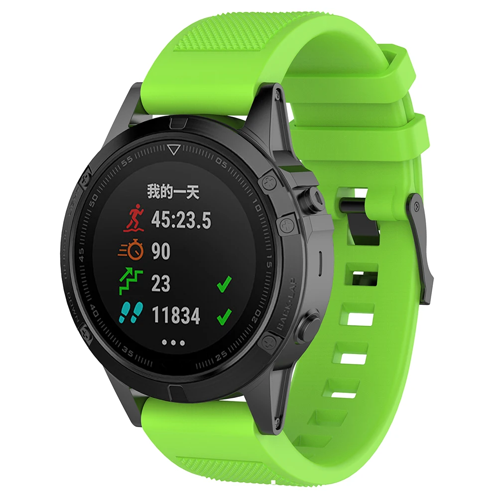 Силиконовый умный ремешок для часов ремешок на запястье ремешок для Garmin Fenix 5X5 5S Plus 3 3HR Forerunner935 Quatix5 сапфир приближение S60