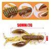 5pcs/Lot Shrimp Odor Worm Soft Bait 5cm 2g Fishing Attractive Wobblers With Salt Silicone Swimbaits Jig Swivel Bass Lures Tackle ► Photo 2/5