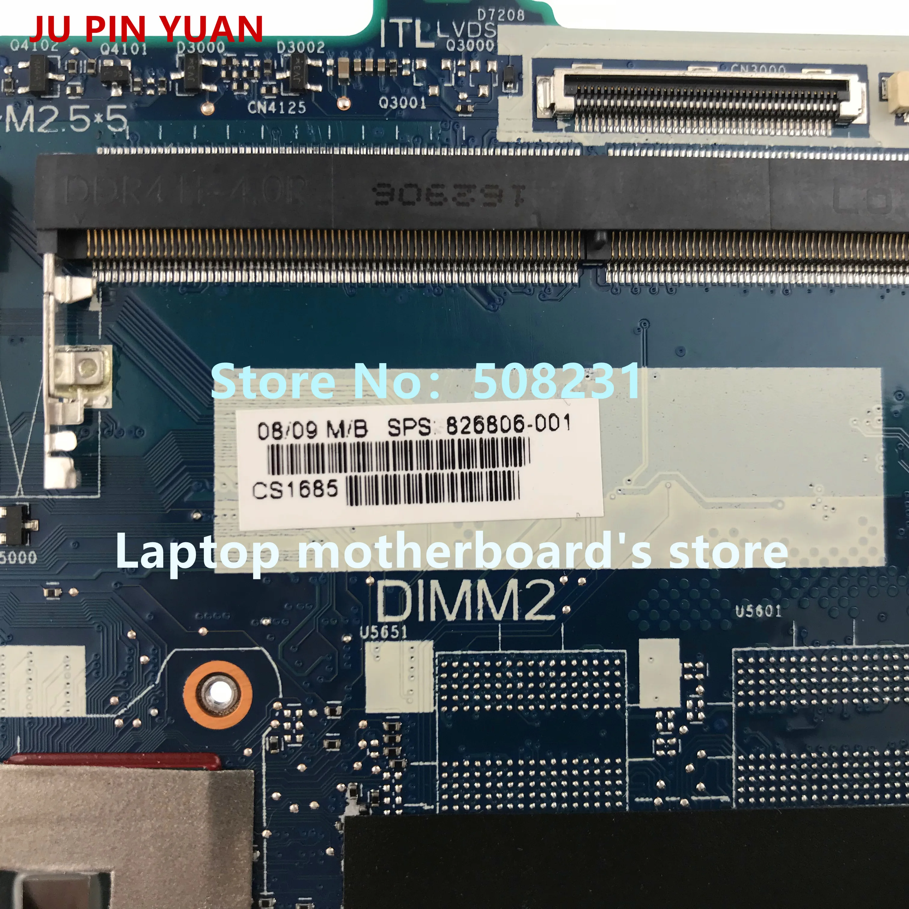 Clearance JU PIN YUAN 829089-001 826089-601 LA-C492P for HP ENVY NOTEBOOK 14-J 14T-J Laptop Motherboard  i5-6200U 4GB fully Tested 90