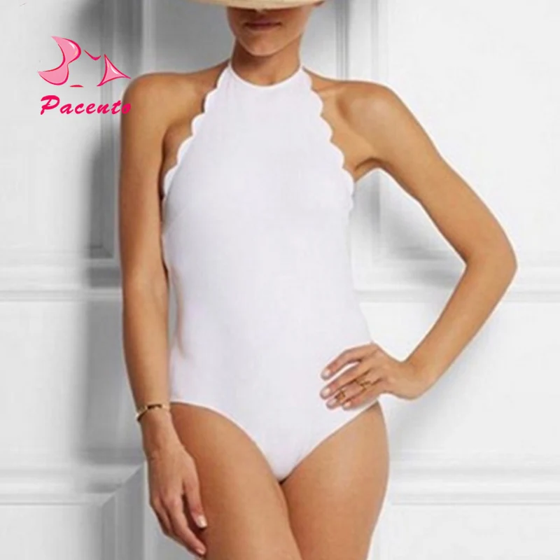 plus size scalloped swimsuit