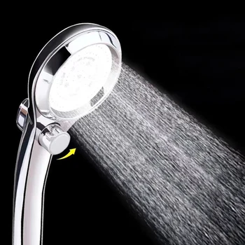 

Handheld Shower Head with On/Off Switch Shower Handle with a Shut Off Switch and Button of Adjusting Water