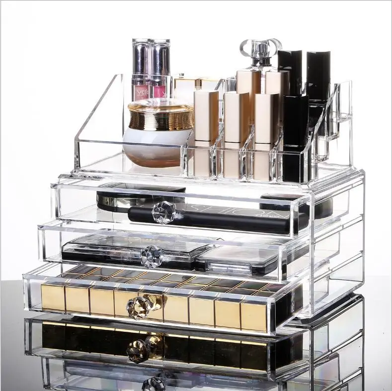 

NOQ Nail Polish Nails Art Tool Brushes Decoration Storage Box Beauty Tool Holder Organizer Lipsticks Shelves