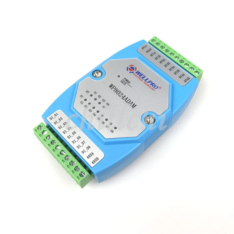 Цифровой вход и выход модули переключатель изолированный модуль 8DI/4RY RS485 MODBUS связи