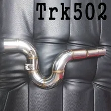 Скользящая 51 мм мотоциклетная выхлопная средняя Соединительная труба для Benelli TRK 502 TRK502 Escape Moto