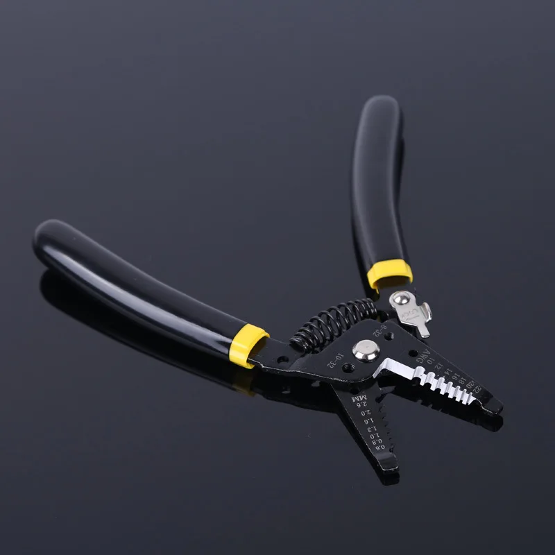 7" Multi functional Stripping Pliers with Dip Plastic Handle Hand Tools