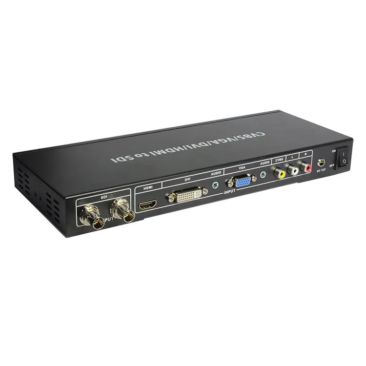 CVBS VGA DVI HDMI To SDI Converter ALL to SDI Scaler Converter Composite Video VGA DVI HDMI signals to SDI HD video Formats