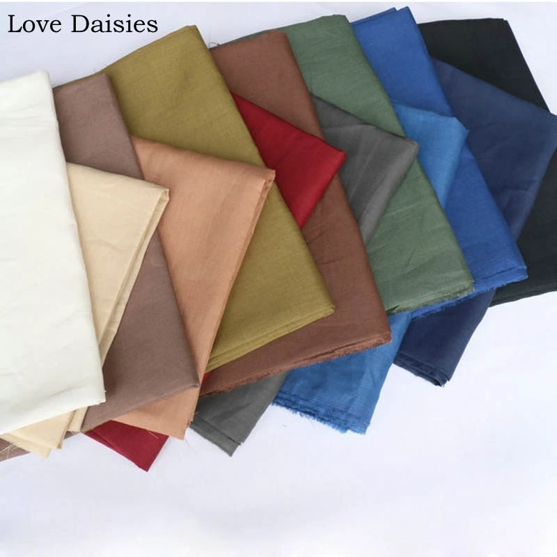 

100% Ramie WHITE DARK GREEN NAVY BLUE BROWN CAMEL BLACK WINE RED GRAY Thin Fabric for Summer Apparel Shirt Dress Craft Handwork