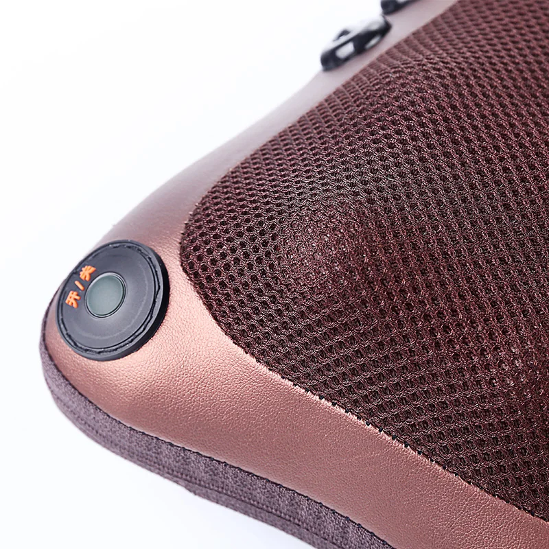 328 Sale Shiatsu Massage Pillow Infrared Heating Neck Shoulder Back Body Massager Device Cervical Health Care Massageador