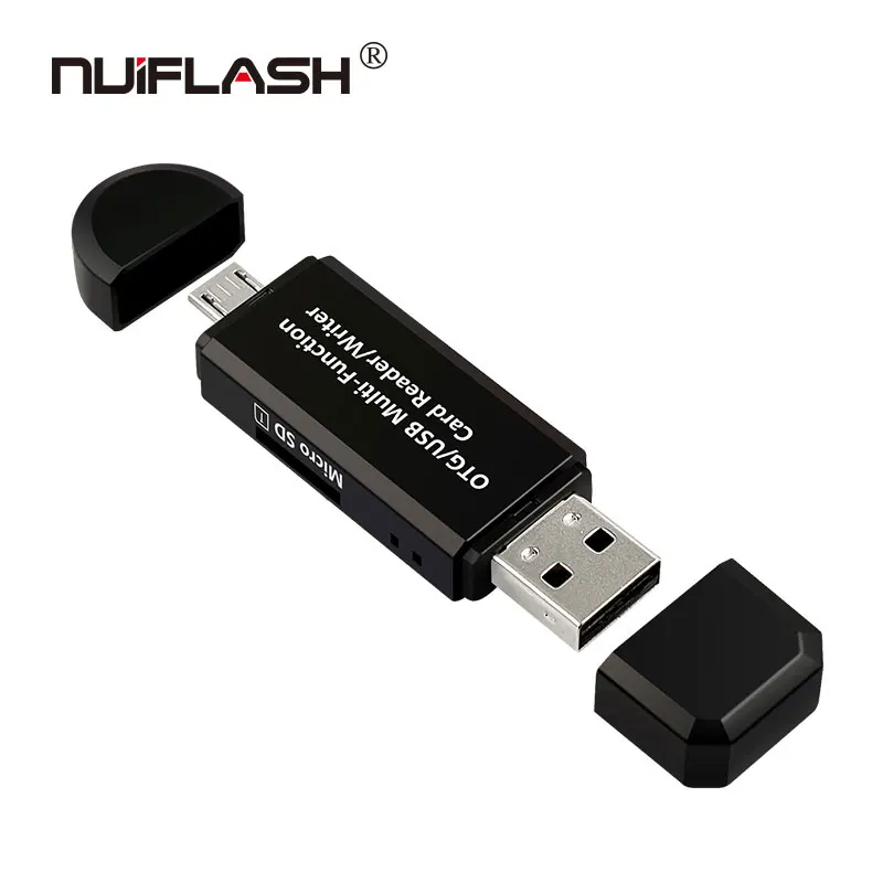 Nuiflash usb 2,0 мульти считыватель карт памяти OTG android адаптер мини кардридер для micro SD/TF microsd считыватель компьютера