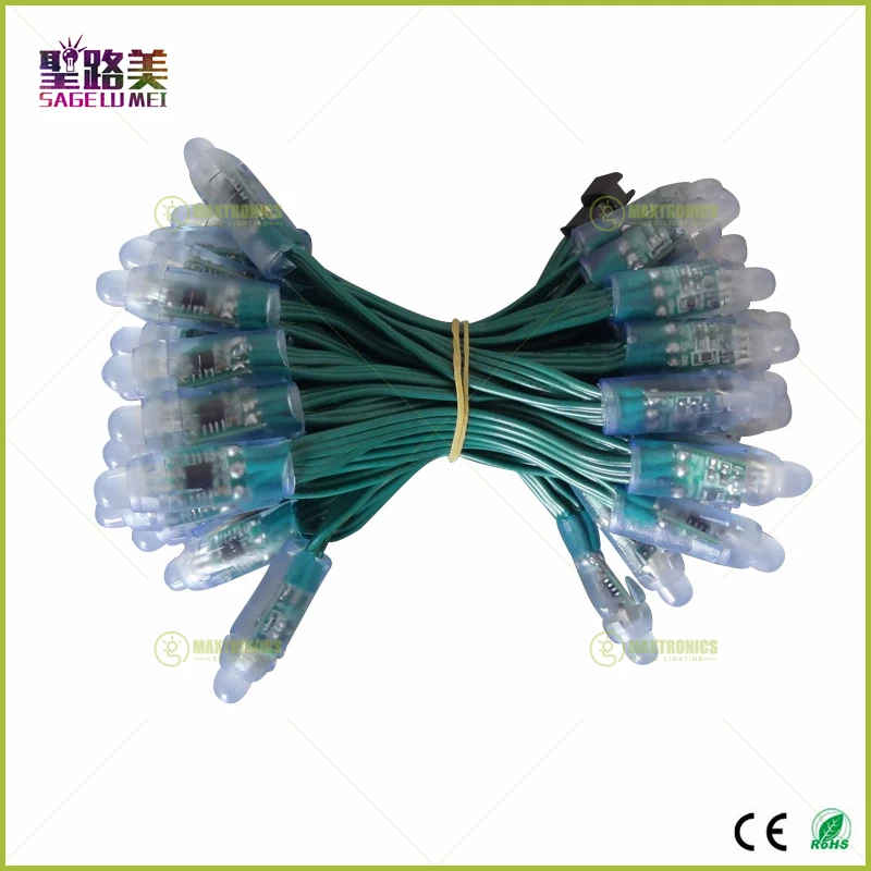 Wholesale-50-Pcs-string-12mm-WS2811-2811-IC-LED-Pixels-Module-String-Light-Green-Wire-cable1