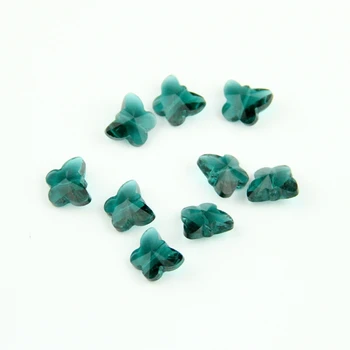 

Hot Crystal Peacock Green 14mm 100-2000pcs Crystal Butterfly Beads Glass Parts,Home Decoration Free Shipping