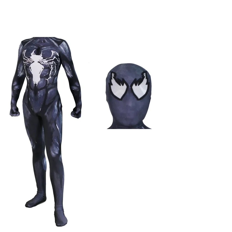  Kids Adult Anime Bodysuit 3D Printing Spider-Man Venom Cosplay Unisex Jumpsuits Tights Halloween Cosplay Costum Movie BOOCRE