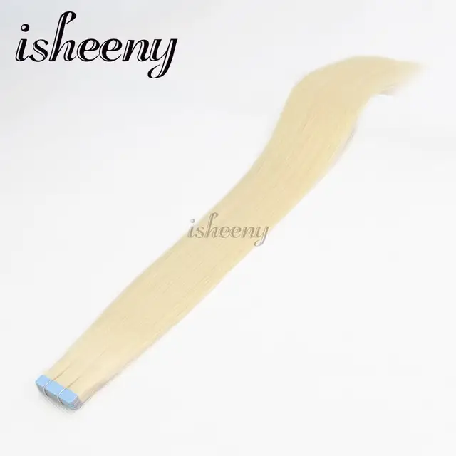 Best Offers Isheeny Platinum Blonde Tape In Human Hair Extensions Remy Hair 14"-22" Straight 60# PU Hair Natural Tape Human Hair Skin Weft Best Offers Isheeny Platinum Blonde Tape In Human Hair Extensions Remy Hair 14"-22" Straight 60# PU Hair Natural Tape Human Hair Skin Weft