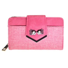 Лунные очки кошелек женский розовый кошелек DFT-6738