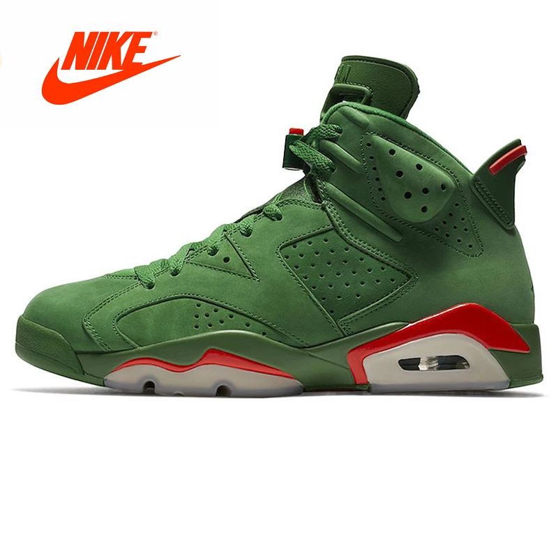 

Original New Arrival Authentic Nike Air Jordan 6 Gatorade AJ6 Gatorade Green Suede Men's Basketball Shoes Outdoor Sneakers
