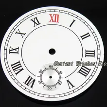 38,9 мм часы Parnis комплект с циферблатом ETA 6498 Чайка 3620 движение белый циферблат часы лицо