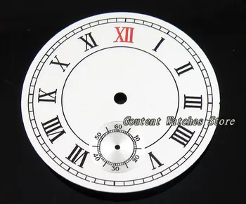 

38.9mm Watch Dial Kit ETA 6498 Seagull 3620 Movement White Dial Watch Face