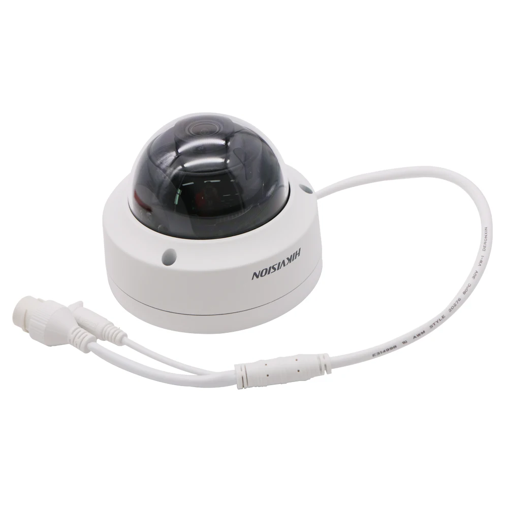 Купольная IP камера Hikvision 8 Мп 4K PoE Onvif с аудио для дома и улицы защитой от