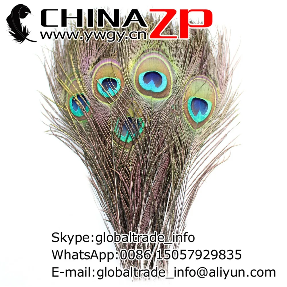 CHINAZP завод 25-110 см Длина 500 шт./лот хорошее качество большие глаза натуральные перья павлина