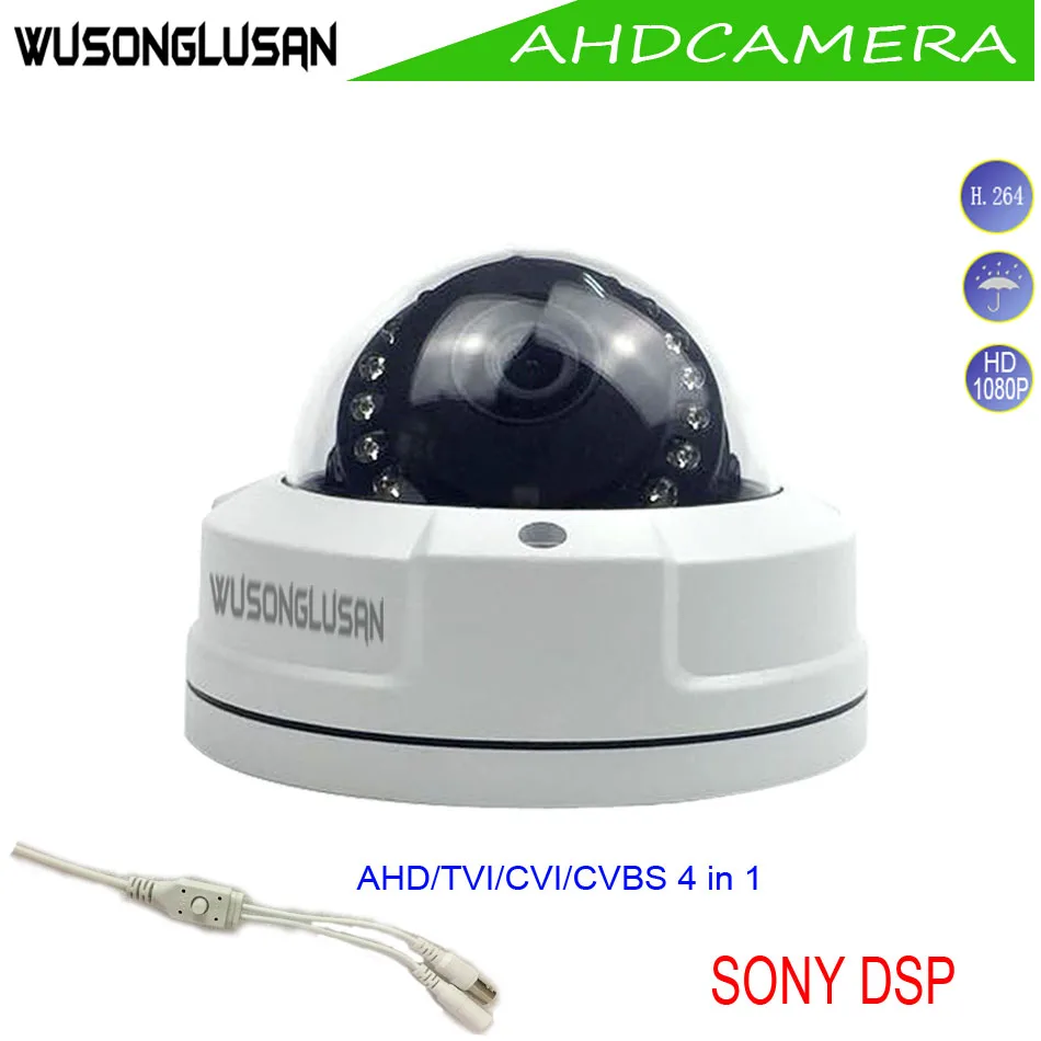 

Dome Camera Metal AHD Analog TVI CVI 2MP 4MP Outdoor Waterproof 15 IR light IR Cut filter Night Vision For CCTV Home Security