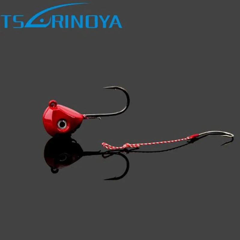 TSURINOYA для рыбалки свинцовый крючок 60 г/80 г Jig Head колючий рыболовный крючок 3D для Фиш Ай Anzuelos Para Pesca Морская Рыбалка снасти