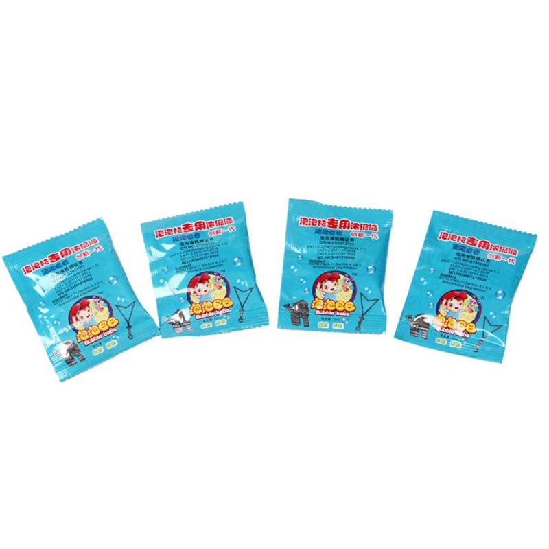 10ML 10 Bags Bubbles Gun Water Soap liquid Professional Blowing Stick Machine Use Concentrate Gazillion Toys For Children Kids