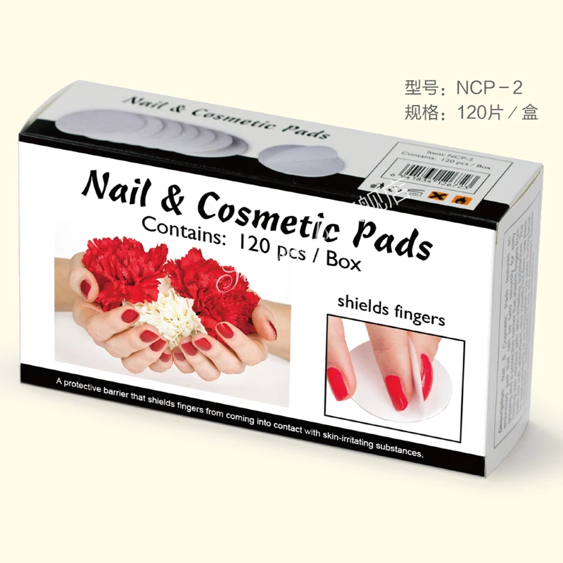 Modelones 120Pcs/Box Round Remover Nails Wipes For UV Gel Polish Nail