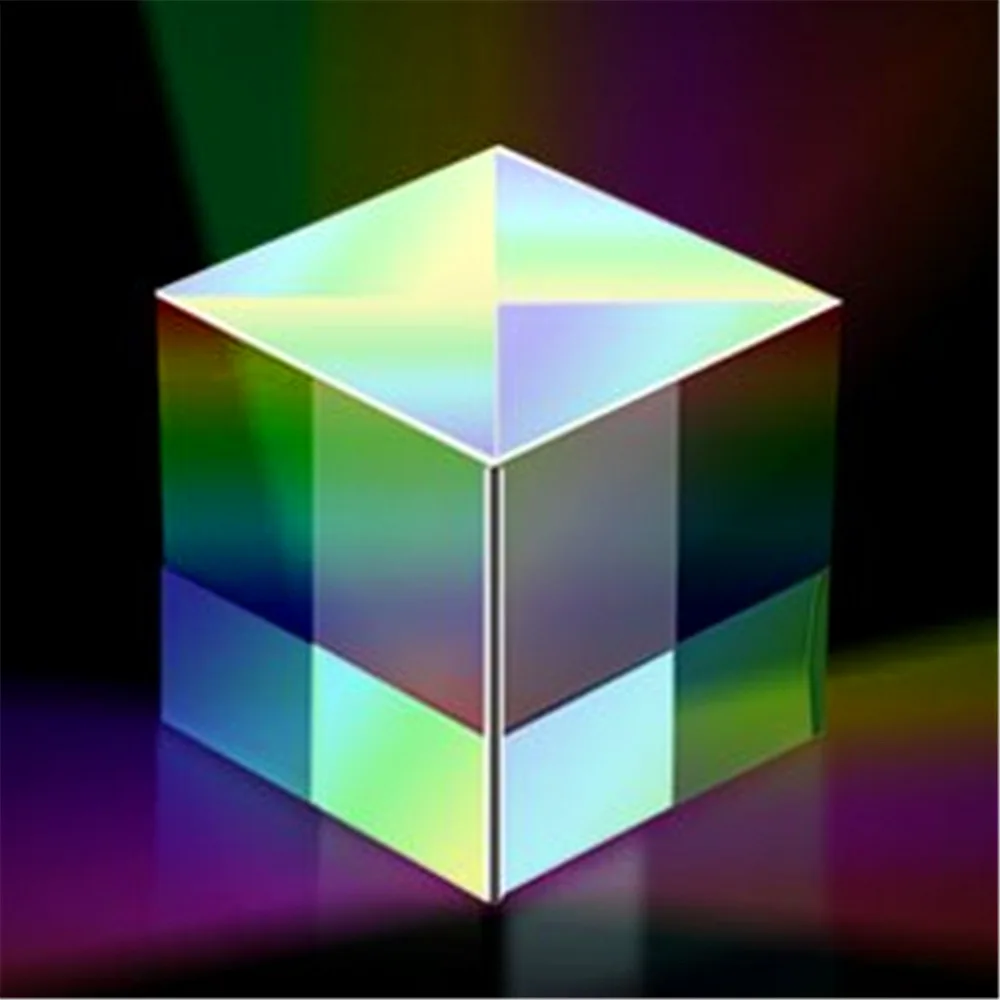 1 шт. 2 5*2 5 см кубик дефектный крест дихроическая Призма RGB комбинированный