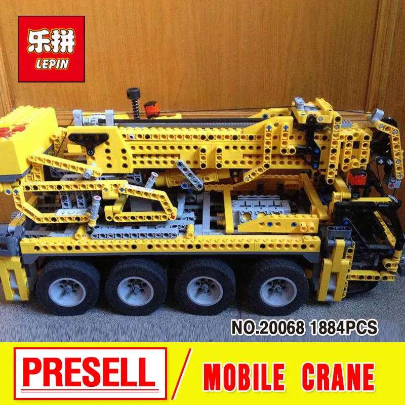 

Lepin 20068 8421 Technic Mechanical Series The Moving Crane Set Children Educational Building Blocks Bricks funny boy Toys Model