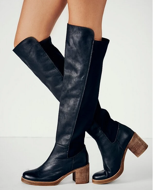 leather and suede boots