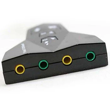 

External USB 2.0 3D Virtual Audio Sound Card Converter 7.1 Channel Audio Adapter