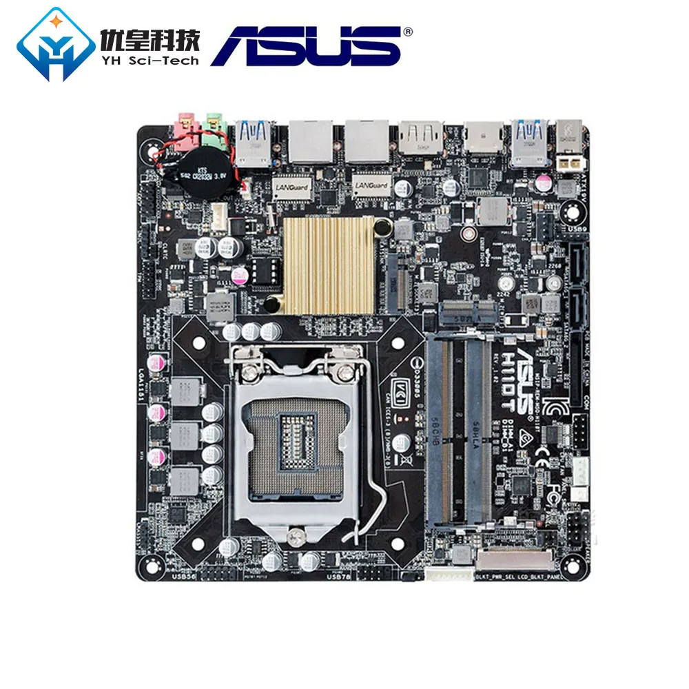 Asus H110T Intel H110 оригинальная б/у настольная материнская плата LGA 1151Core i7/i5/i3/Pentium/Celeron DDR4 32G Mini-ITX