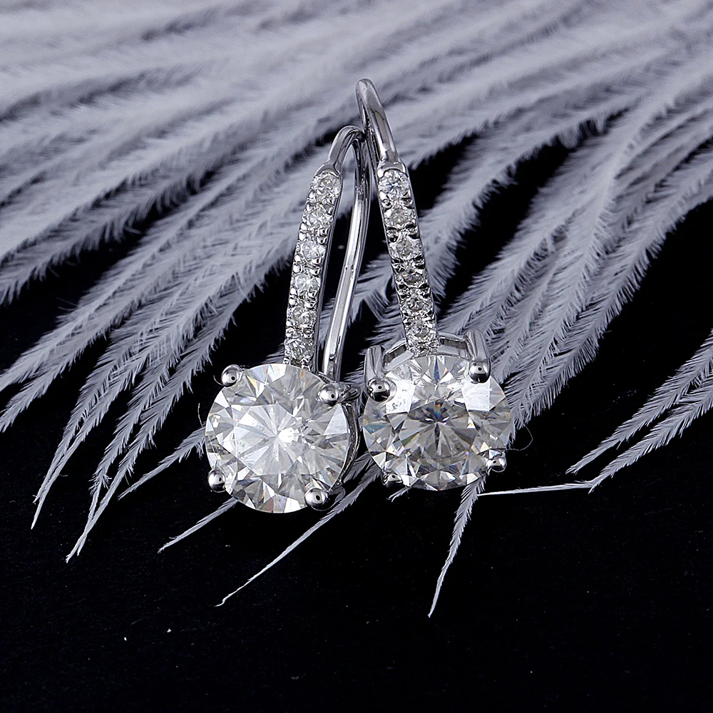 drop earring moissanite silver (3)