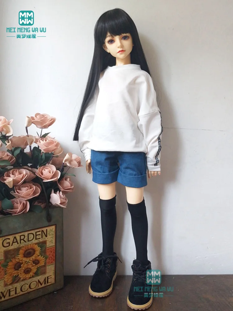 Одежда для куклы BJD на 60 см 1/3 SD кукла желтая толстовка с капюшоном и джинсовые