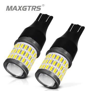 

2pcs W16W LED Canbus T15 Led Bulbs Reverse Light 921 912 4014 SMD 3030 Car External Backup Rear Lamp 12V 6000K White Red Yellow