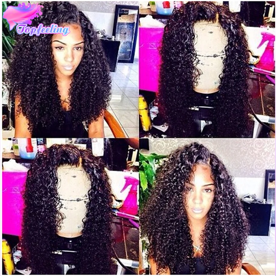 

8A Lace Front Kinky Curly Wig Brazilain Virgin Lace Front Human Hair Wigs Black Women Natural Hairline Kinky Curly Full Lace Wig