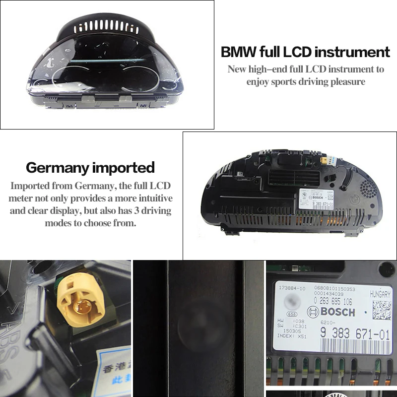 Ночное видение полный жидкостный датчик наборы для BMW f10 f11 head up дисплей с HUD интерфейс ЖК-инструмент 3 вида стилей зажигания