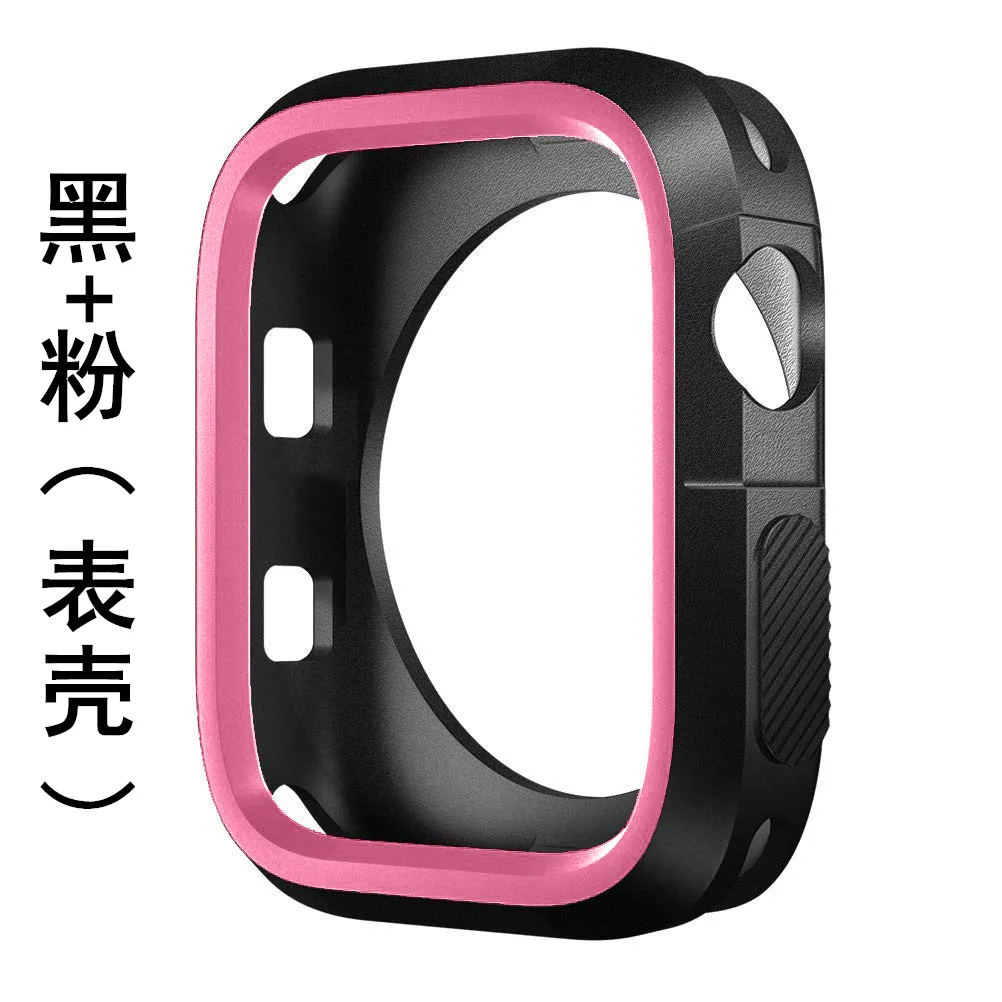 silicone cover for apple watch case 42mm 38 40mm 44mm sport band strap full frame rubber protector soft case for iwatch 4/3/2/1