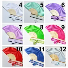 Свадебные и праздничные сувениры ручной складной вентилятор танец для qualityтематические украшение для вечеринок веер Пользовательский логотип
