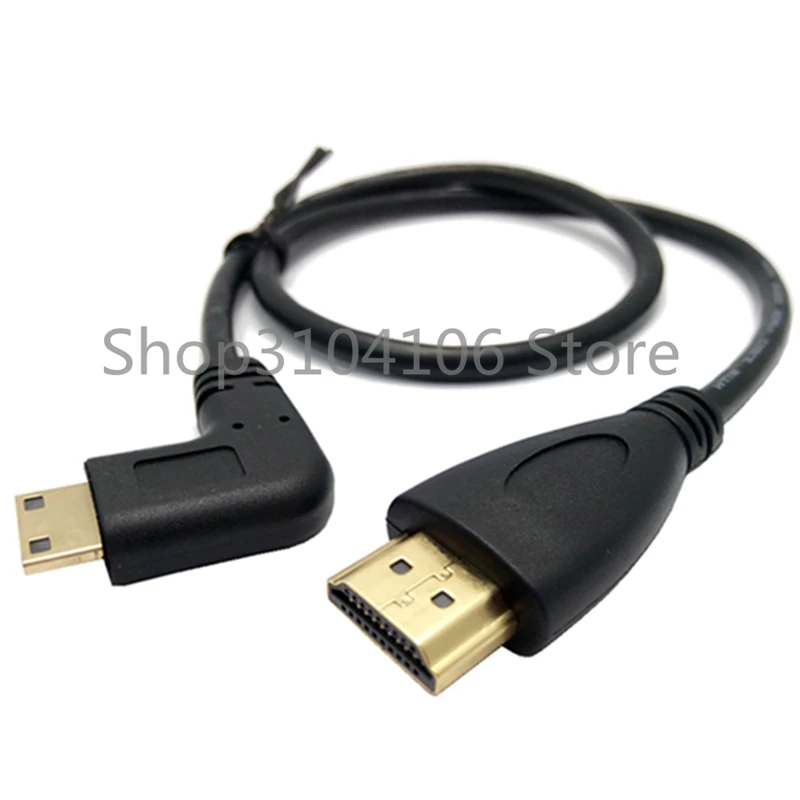 0,5 метров локоть мини HDMI к HDMI видео линия Мини HDMI локоть HDMI кабель - Цвет: Right