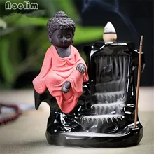 3 цвета Будда керамическая курильница для благовоний горелка домашний Чайный домик Декор кадильница для ароматерапии водопад держатель для распространения благовоний