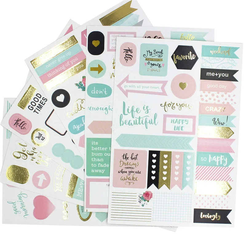 YPP CRAFT Life это красивый набор наклеек для скрапбукинга Happy planner/Card Making/journing Project|life
