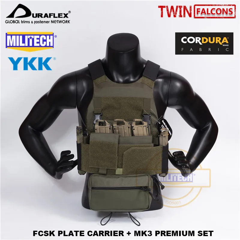 MILITECH TW FCSK RG CQC MOLLE MK3 нагрудная установка Премиум набор военный боевой штурмовой тактический жилет полицейский корпус Броня пластина Перевозчик