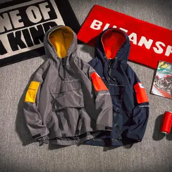 

2019 Casual Men's Jackets Waterproof Spring Hooded Coats Men Outerwear Brand Male Clothing Jaqueta Masculina Plus Size M-5XL