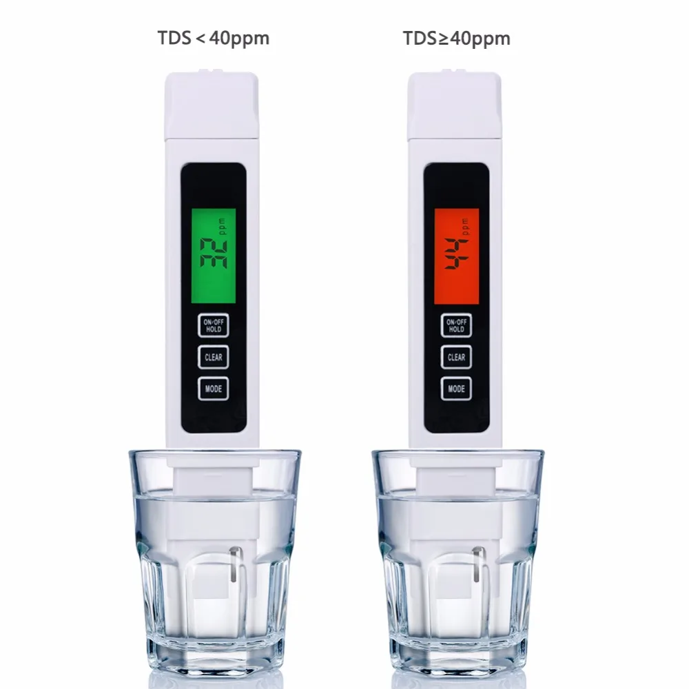 

Filter Water Quality Purity, 0-9990 ppm,3 in 1, LCD digital tds 3 meter, Tds, Ec and Temp Meter, reverse osmosis
