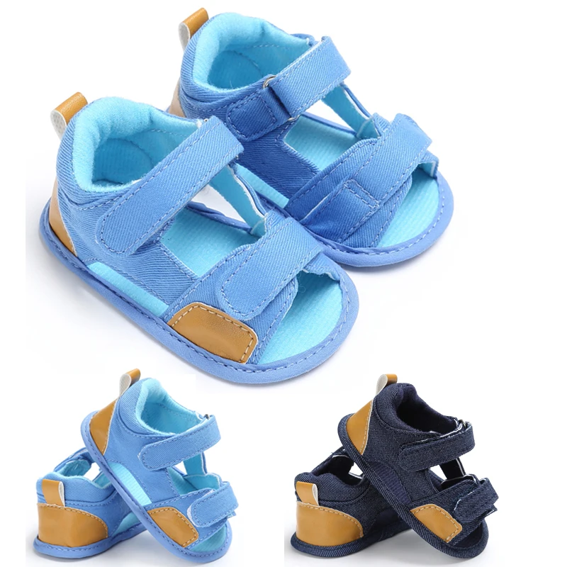 Детские сандалии для маленьких мальчиков; мягкая кожаная обувь с подошвой для кроватки; летние сандалии для маленьких мальчиков;